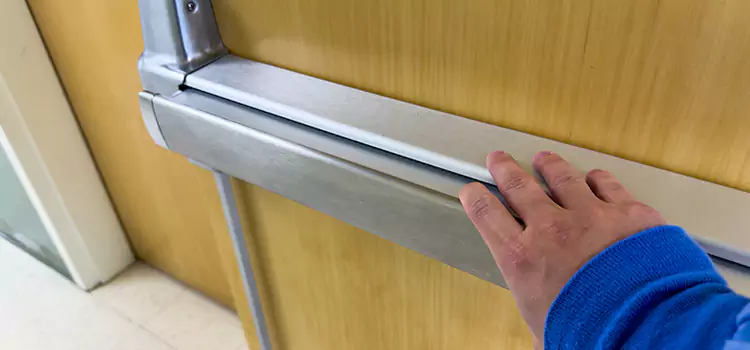 Installing a Push Bar on a Door Haslett